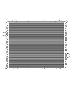 Kenworth Copper / Brass Radiator (High Efficiency Core)