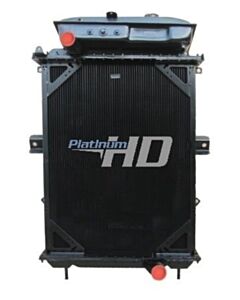 Kenworth Copper / Brass Radiator (With Straight Inlet Connection) (4 Row Standard Core With Dimpled Tubes)