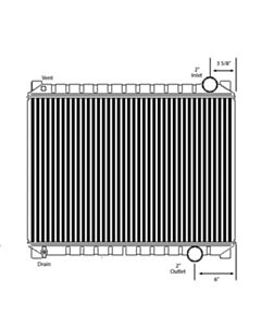 Ford Copper / Brass Radiator