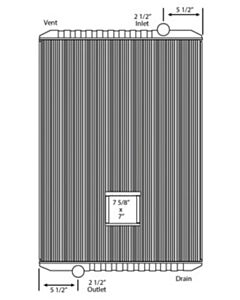 Freightliner Copper / Brass Radiator