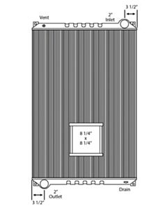 Freightliner Copper / Brass Radiator (Standard Core)