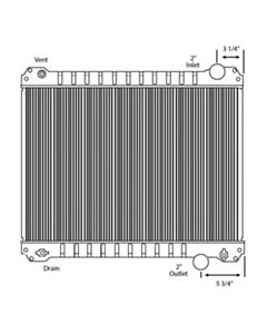 Ford Copper / Brass Radiator