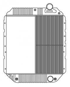 International Copper / Brass Radiator (4 Row) - Oil Cooler (Engine Side)