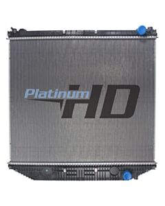 Freightliner Plastic / Aluminum Radiator (Without Oil Cooler) (1 9/16 Thick Core)