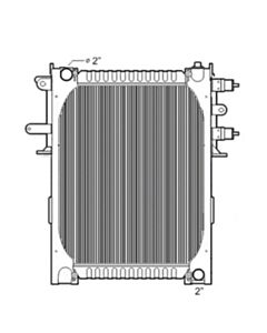 Freightliner Copper / Brass Radiator (With Framework)