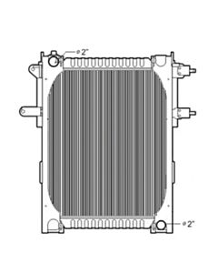 Freightliner Copper / Brass Radiator (With Framework)