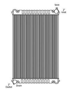 Freightliner Copper / Brass Radiator (High Efficiency Core)