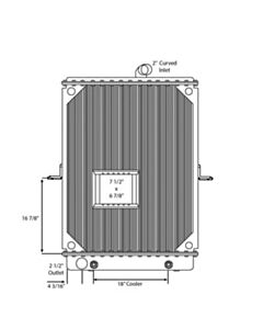 Mack Copper / Brass Radiator (Flat Fin Core)