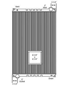 Freightliner Copper / Brass Radiator (High Efficiency Core)