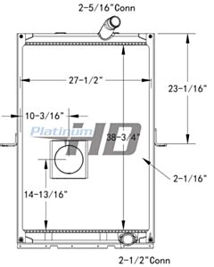 Mack All Aluminum Radiator (With Framework) (Without Oil Cooler)