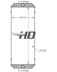 Nova Bus Plastic / Aluminum Radiator