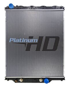 Mack-Volvo Plastic / Aluminum Radiator (With Diagonal Bottom Mounts)