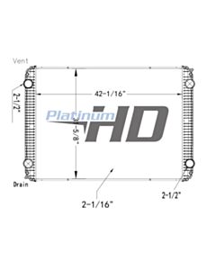 Freightliner Plastic / Aluminum Radiator