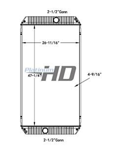 Nova Bus Plastic / Aluminum Radiator