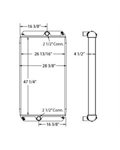 MCI Bus Aluminum Radiator