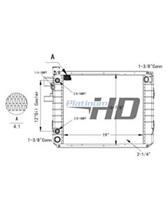 Hyster/Yale Forklift Plastic / Aluminum Radiator