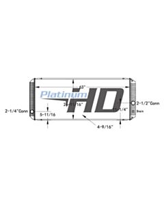 Nova Bus Plastic / Aluminum Radiator