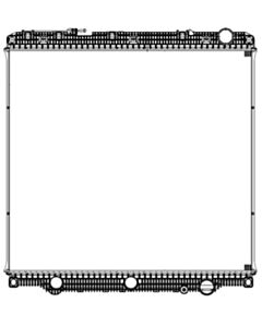 Freightliner Plastic / Aluminum Radiator (Without Oil Cooler) (Premium)