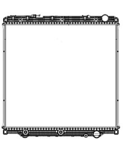 Freightliner Plastic / Aluminum Radiator (With Oil Cooler) (Premium)
