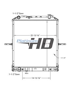 Isuzu / GMC Plastic / Aluminum Radiator (With Framework)