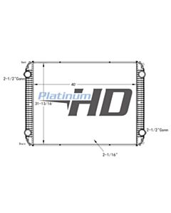 Freightliner Plastic / Aluminum Radiator