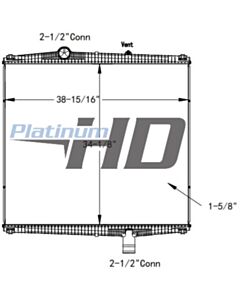 Kenworth-Peterbilt Plastic / Aluminum Radiator