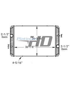 Prevost Plastic / Aluminum Radiator