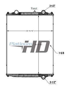 Kenworth-Peterbilt Plastic / Aluminum Radiator