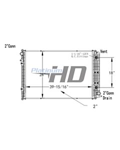 Freightliner Plastic / Aluminum Radiator