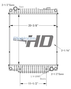 Isuzu / GMC Plastic / Aluminum Radiator