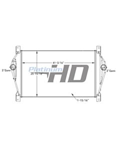 Freightliner Tube and Fin Charge Air Cooler