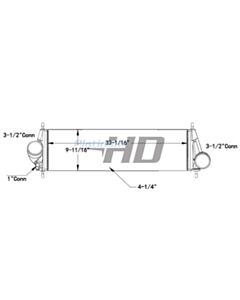 International Tube and Fin Charge Air Cooler