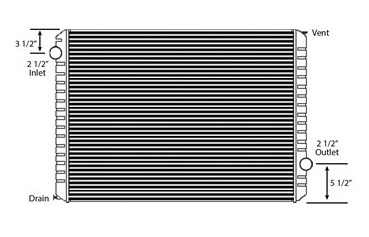 Ford, Freightliner All Aluminum Radiator