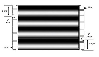 Ford Copper / Brass Radiator