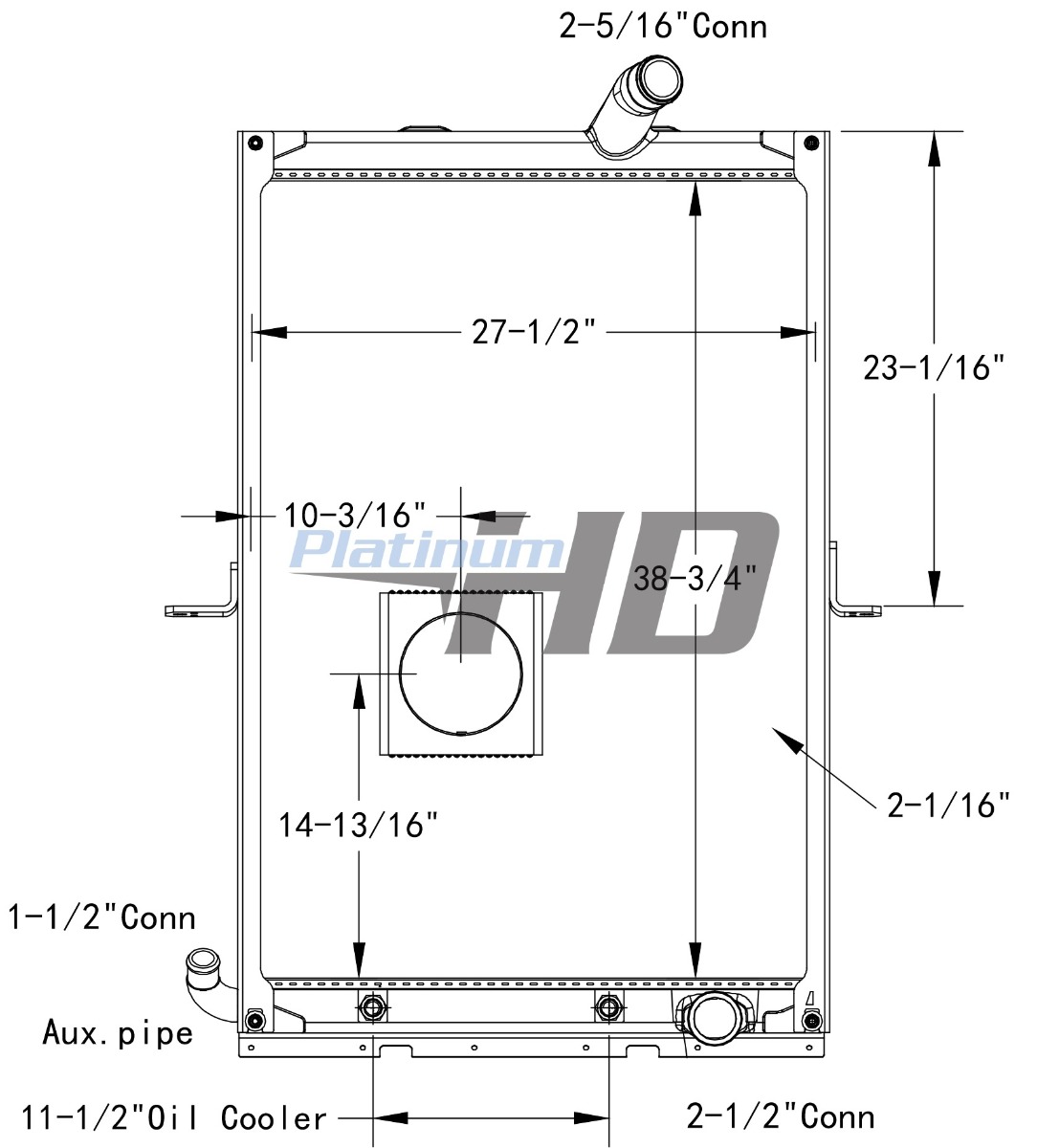 Mack All Aluminum Radiator (With Framework)