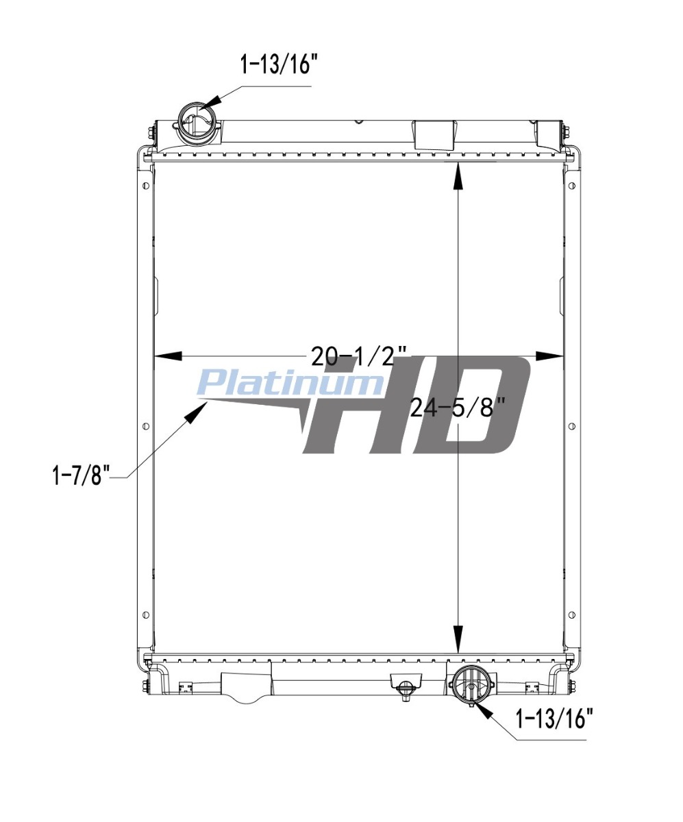 Mitsubishi Fuso / Sterling Plastic / Aluminum Radiator (With Framework)