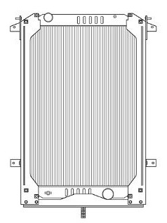 Freightliner Copper / Brass Radiator (With Framework)