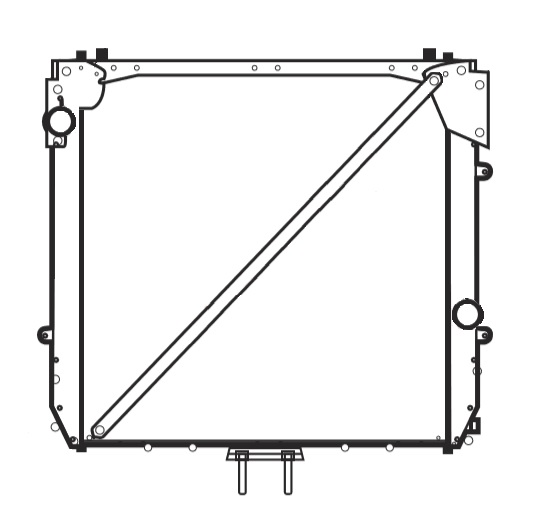 Freightliner / Sterling Copper / Brass Radiator (With Framework)