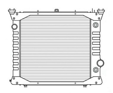 Ford Copper / Brass Radiator (With Framework)