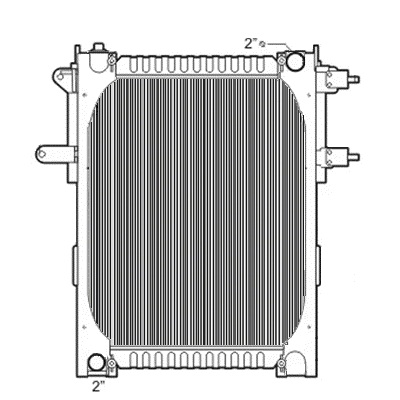 Freightliner Copper / Brass Radiator (With Framework)
