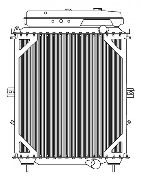 Kenworth Copper / Brass Radiator (High Efficiency Core)