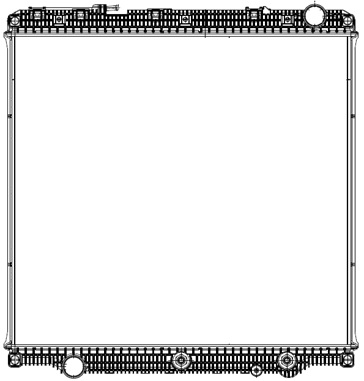 Freightliner Plastic / Aluminum Radiator (With Oil Cooler) (Premium)