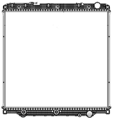 Freightliner Plastic / Aluminum Radiator (With Oil Cooler) (Premium)