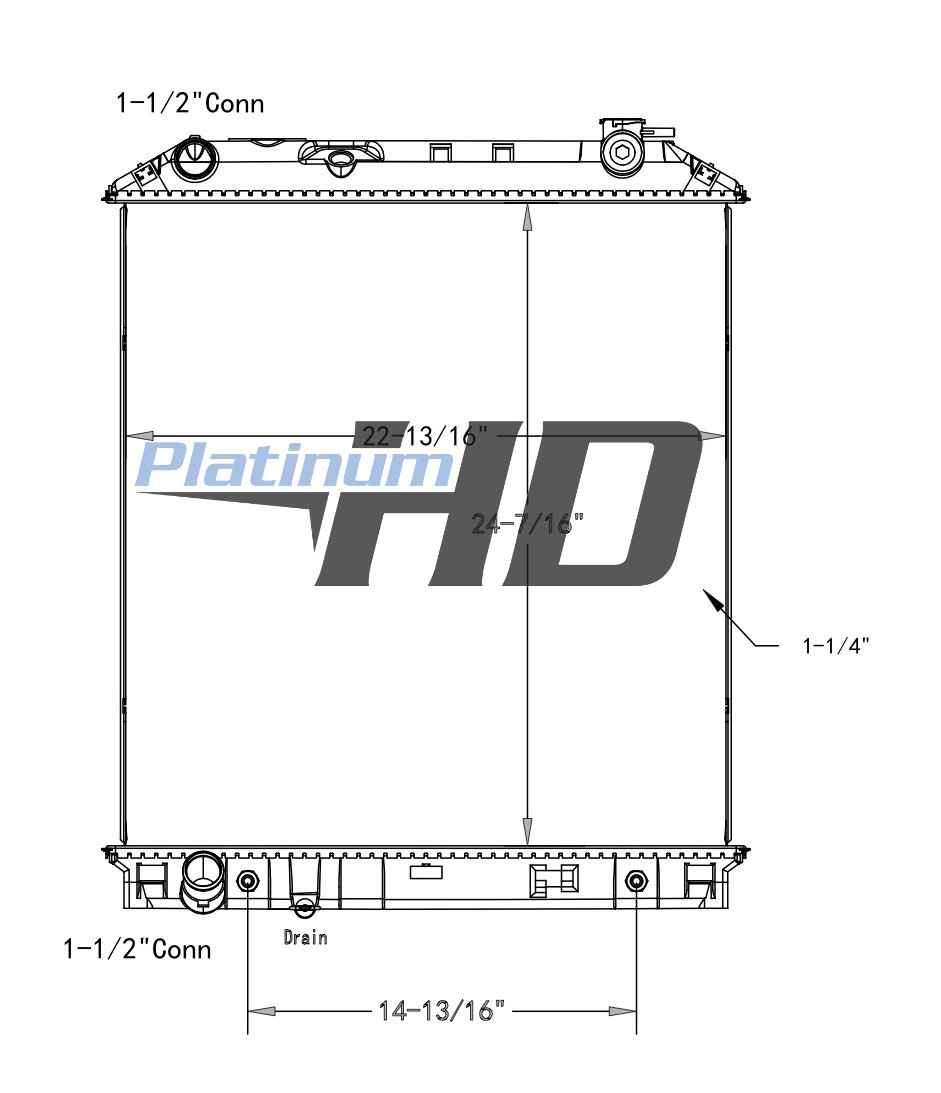 Isuzu / GMC Plastic / Aluminum Radiator