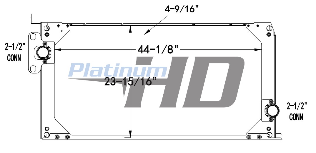 New Flyer Plastic / Aluminum Radiator (With Framework)