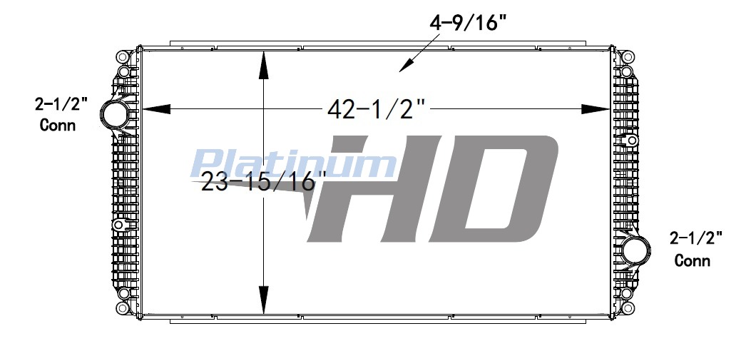 New Flyer Plastic / Aluminum Radiator